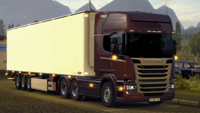 Обои картинки фото автомобили, 3д, тягач, седельный, грузовик, тяжелый