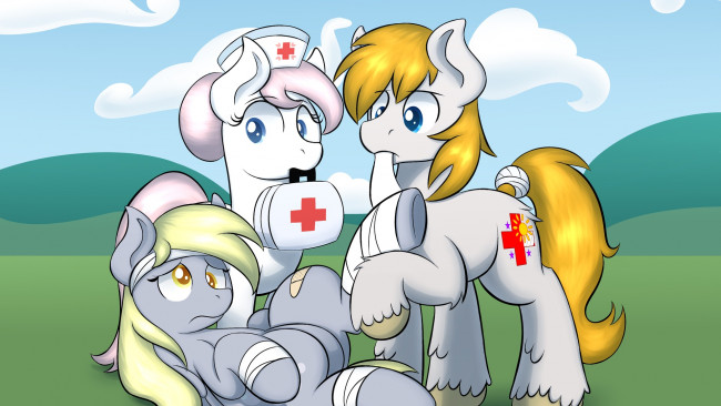 Обои картинки фото мультфильмы, my little pony, фон, пони