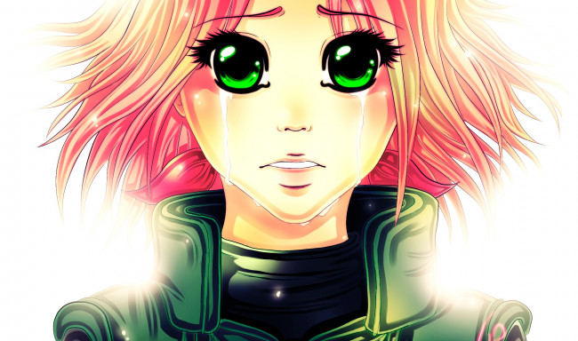 Обои картинки фото разное, арты, взгляд, девушка, фон