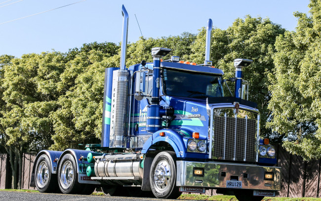 Обои картинки фото kenworth, автомобили, тягач, седельный, тяжелый, грузовик