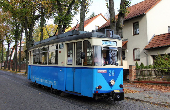 Обои картинки фото техника, трамваи, рельсы, трамвай, транспорт