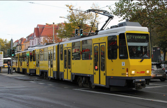 Обои картинки фото техника, трамваи, трамвай, рельсы, транспорт