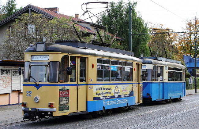 Обои картинки фото техника, трамваи, трамвай, рельсы, транспорт