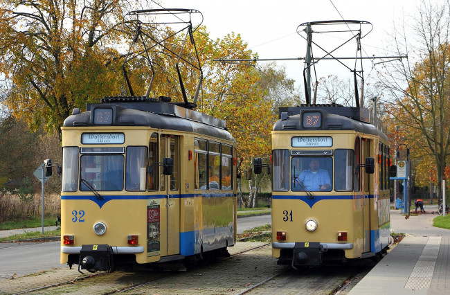 Обои картинки фото техника, трамваи, трамвай, рельсы, транспорт