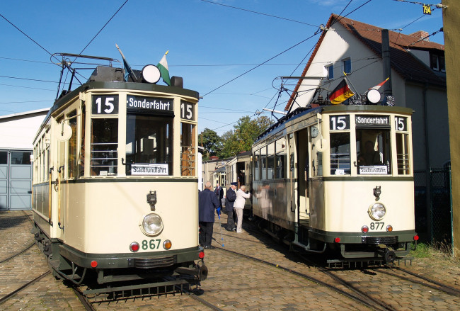 Обои картинки фото техника, трамваи, трамвай, рельсы, транспорт