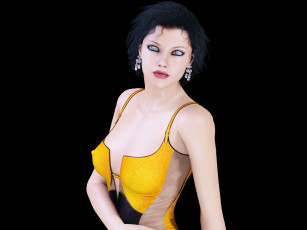 Картинка 3д+графика люди+ people фон взгляд девушка