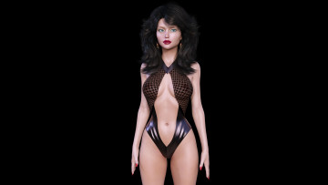 Картинка erica 3д+графика люди+ people девушка фон взгляд