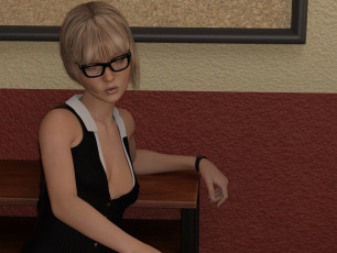 Картинка 3д+графика люди+ people взгляд девушка фон