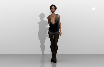 Картинка 3д+графика люди+ people фон девушка взгляд