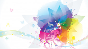 Картинка векторная+графика цветы+ flowers цветок лепестки