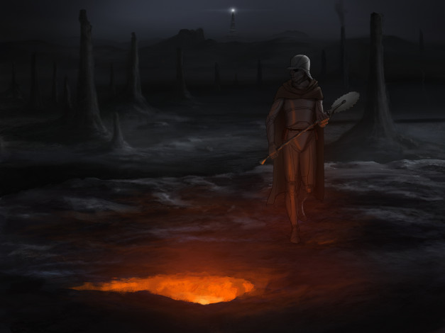 Обои картинки фото фэнтези, люди, иной, мир, воин, доспехи, оружие