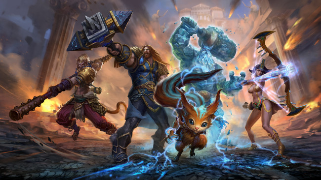 Обои картинки фото видео игры, smite, ролевая, онлайн, action