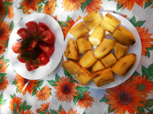 Картинка еда помидоры бананы томаты