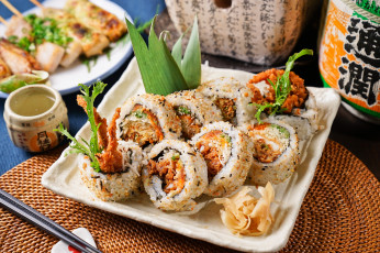 Картинка еда рыба +морепродукты +суши +роллы снедь