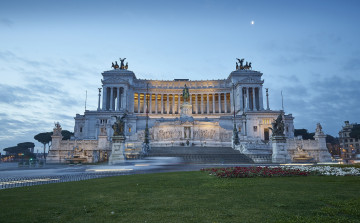 Картинка piazza+venezia +roma города рим +ватикан+ италия простор