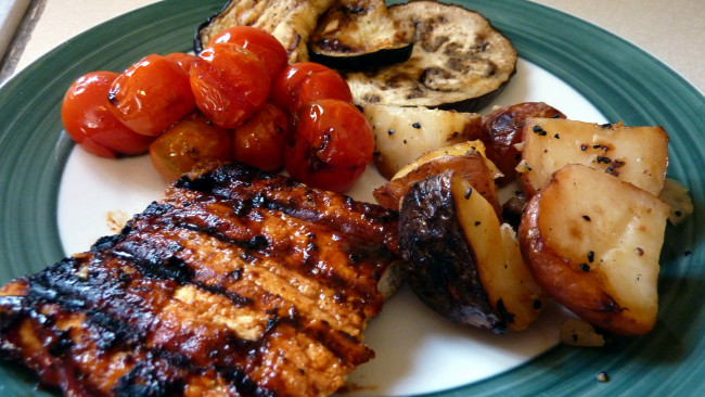 Обои картинки фото еда, мясные блюда, ребрышки, картофель