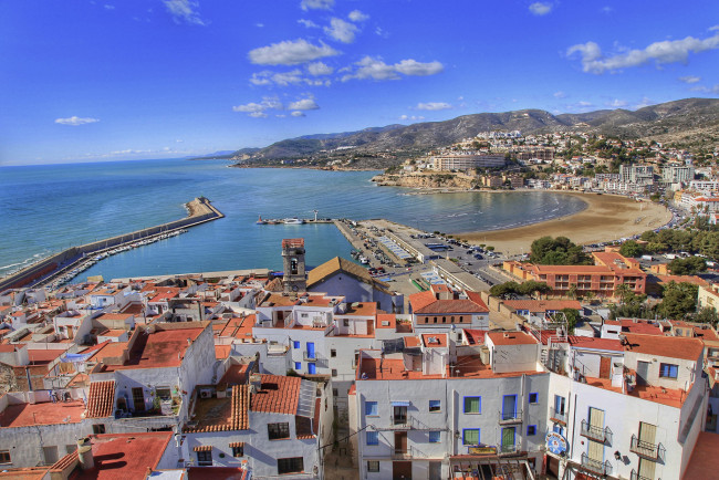 Обои картинки фото peniscola,  spain, города, - панорамы, простор