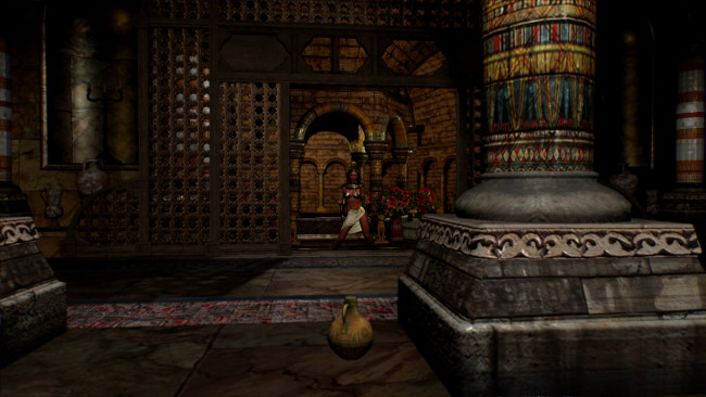 Обои картинки фото 3д графика, фантазия , fantasy, фон, девушка, взгляд