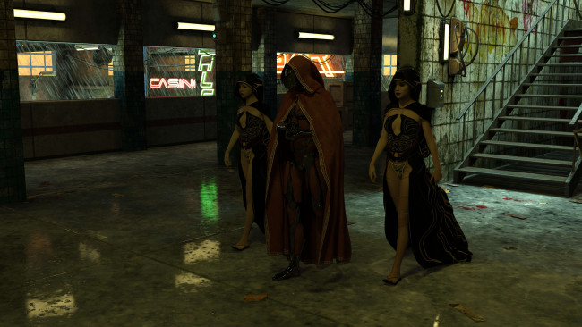 Обои картинки фото 3д графика, фантазия , fantasy, фон, взгляд, девушки