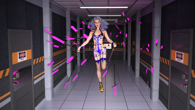 Обои картинки фото 3д графика, фантазия , fantasy, фон, взгляд, девушка