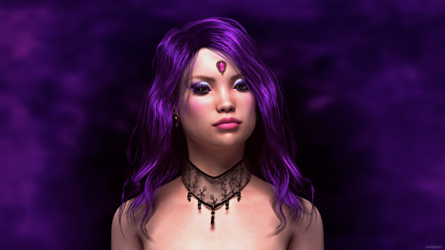 Обои картинки фото 3д графика, портрет , portraits, фон, взгляд, девушка