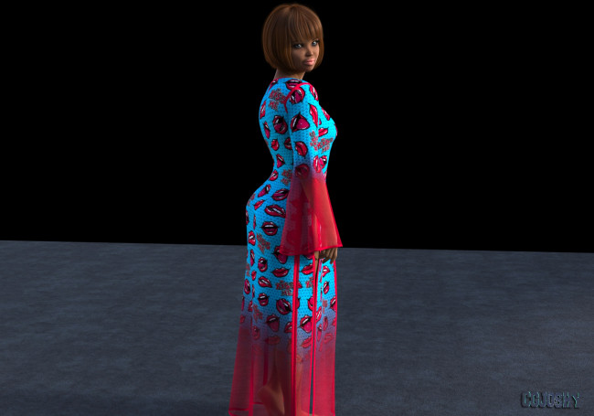 Обои картинки фото 3д графика, люди , people, фон, взгляд, девушка