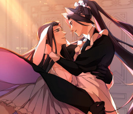 Картинка аниме mo+dao+zu+shi пара уши горничная