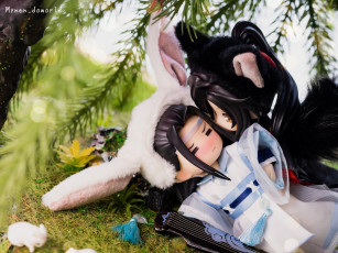 обоя разное, игрушки, лань, ванцзы, вэй, усянь, куклы, ушки, гуцинь