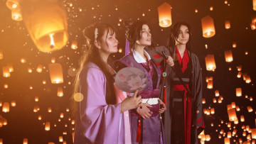 Картинка девушки -+креатив +косплей костюмы фонарики