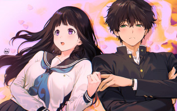 Картинка аниме hyouka хьёука