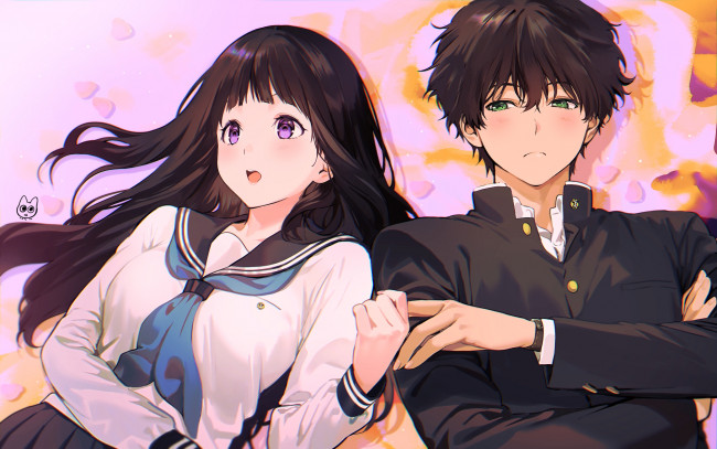 Обои картинки фото аниме, hyouka, хьёука
