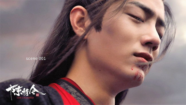 Обои картинки фото кино фильмы, the untamed, вэй, усянь, лицо, слеза