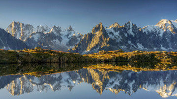 Картинка cheserey+lake french+alps природа реки озера cheserey lake french alps