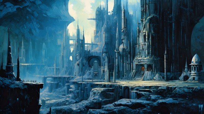 Обои картинки фото фэнтези, иные миры,  иные времена, фантастический, город, будущего