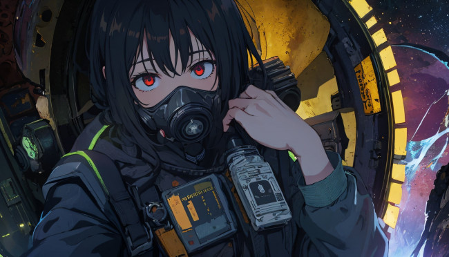 Обои картинки фото аниме, оружие,  техника,  технологии, нейросети, графика, нейроарт, ai, art, нейронные, сети, рисунки, нейро, искусство