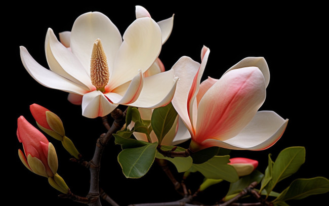 Обои картинки фото 3д графика, цветы , flowers, магнолия