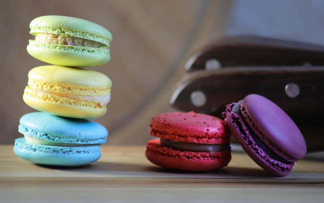 Обои картинки фото еда, макаруны, лакомство, печенье, ассорти