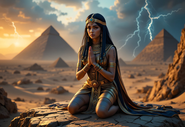 Обои картинки фото 3д графика, люди , people, египтянка