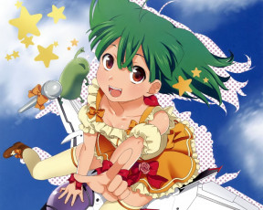 Картинка аниме macross frontier