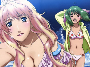 Картинка аниме macross frontier