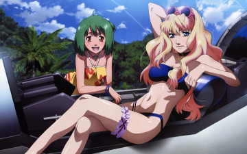 Картинка аниме macross frontier