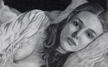 Картинка рисованные люди knightley keira