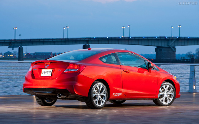 Обои картинки фото honda, civic, si, coupe, автомобили