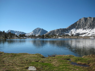 Картинка miriam lake sierra nevada mountains природа реки озера california