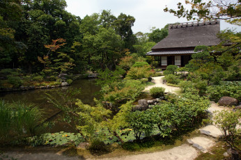 Картинка isuien garden nara japan природа парк