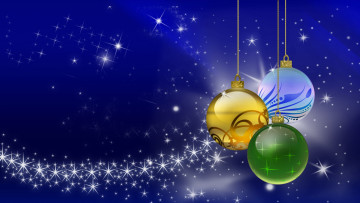 Картинка праздничные векторная графика новый год шары