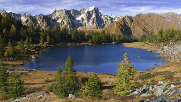 Картинка природа реки озера горы лес озеро