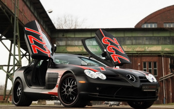 Картинка mercedes benz slr автомобили тюнинг мерседес двери диски