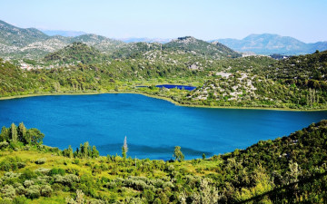 Картинка природа реки озера деревья озеро горы