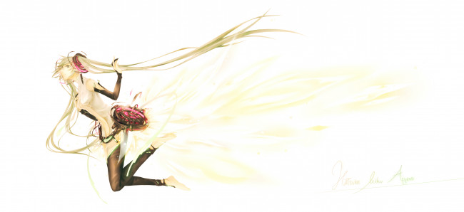 Обои картинки фото hatsune, miku, аниме, vocaloid